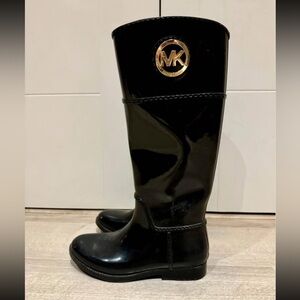 Michael Kors Black Rain Boots (size 7)